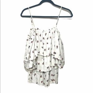 Blu Pepper BOHO floral off the shoulder top